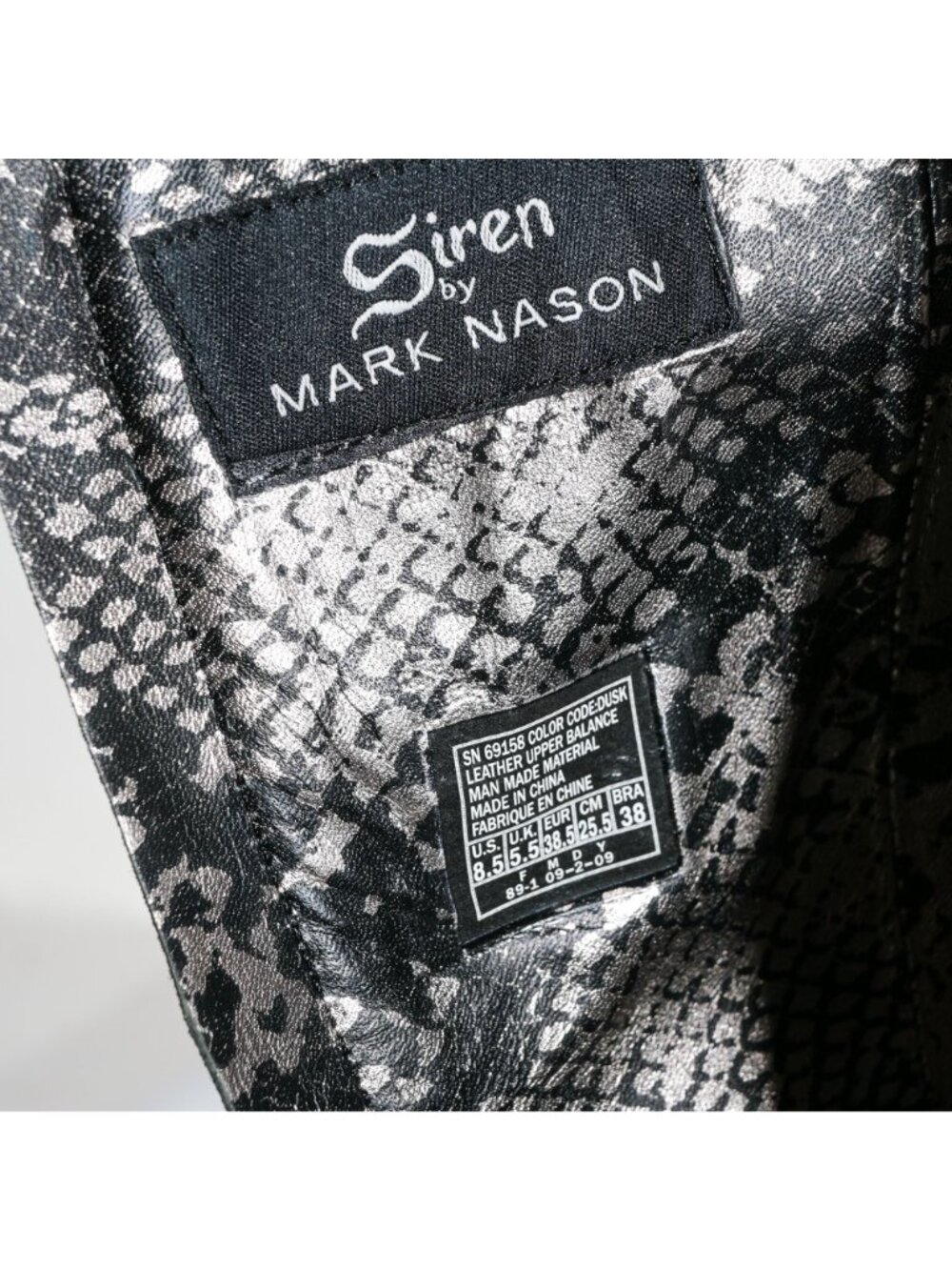 Siren by Mark Nason Becca 69158 Tall Leather Boots Dusk Color Rivets Deadstock W - Picture 7 of 9